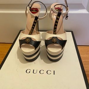 Gucci platform heels with box